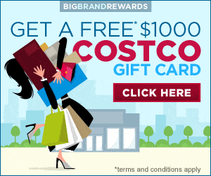 Your Favorite Store  Deals  by Business, Category –  Free Costco Gift Card